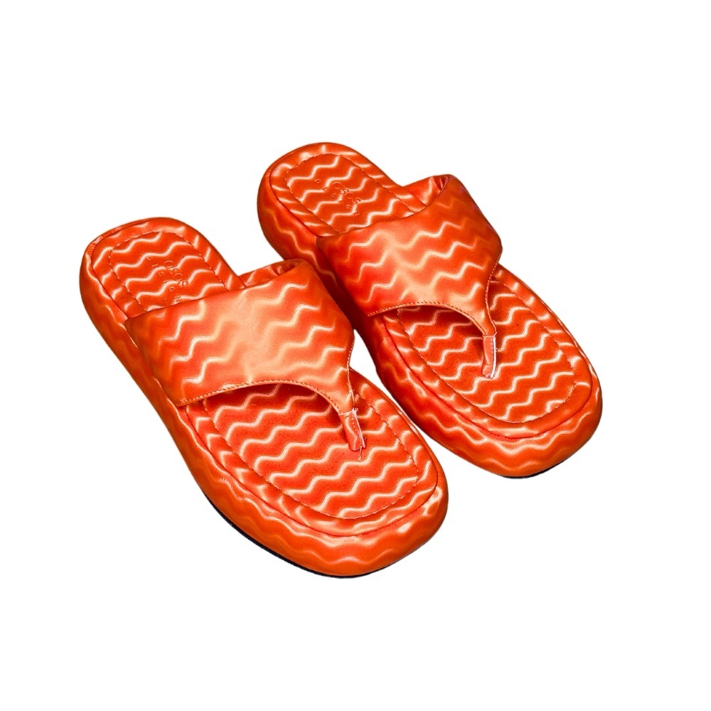 ASOS | Vibrant Flatform Orange Flip Flops - Picture 2 of 6